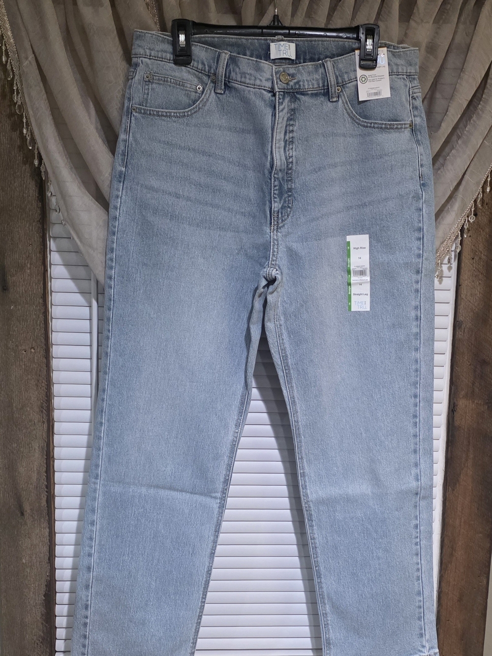 Time and Tru Light Blue Straight Leg Jeans